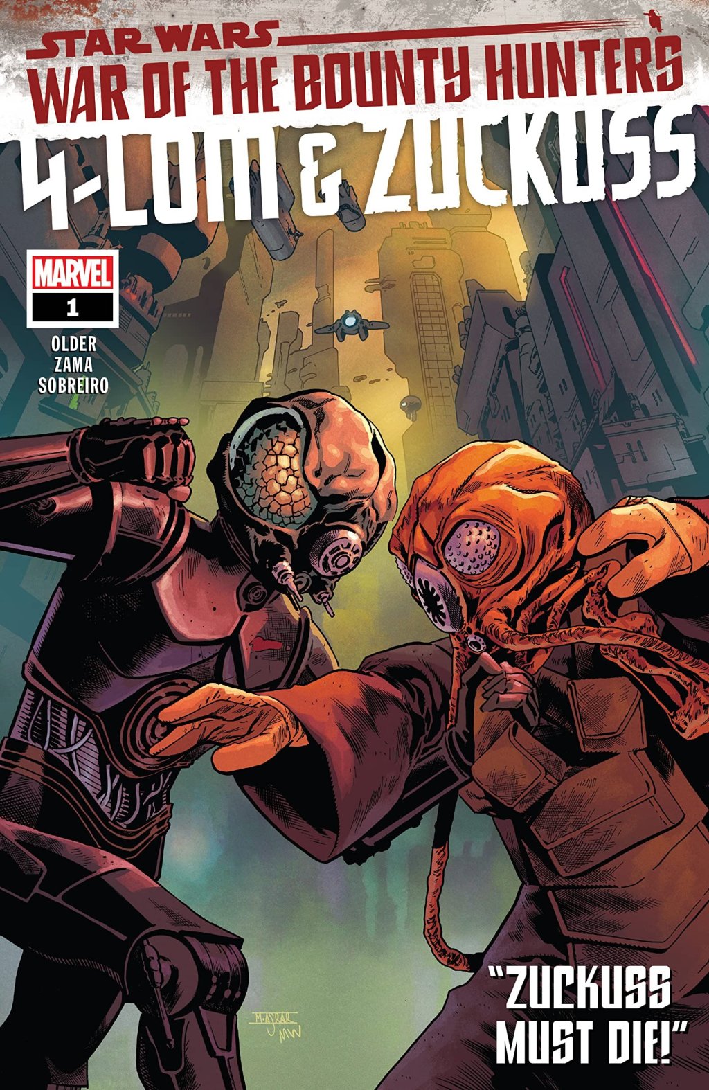 Comic Book Review: Star Wars: War of the Bounty Hunters: 4-LOM &&nbsp;Zuckuss