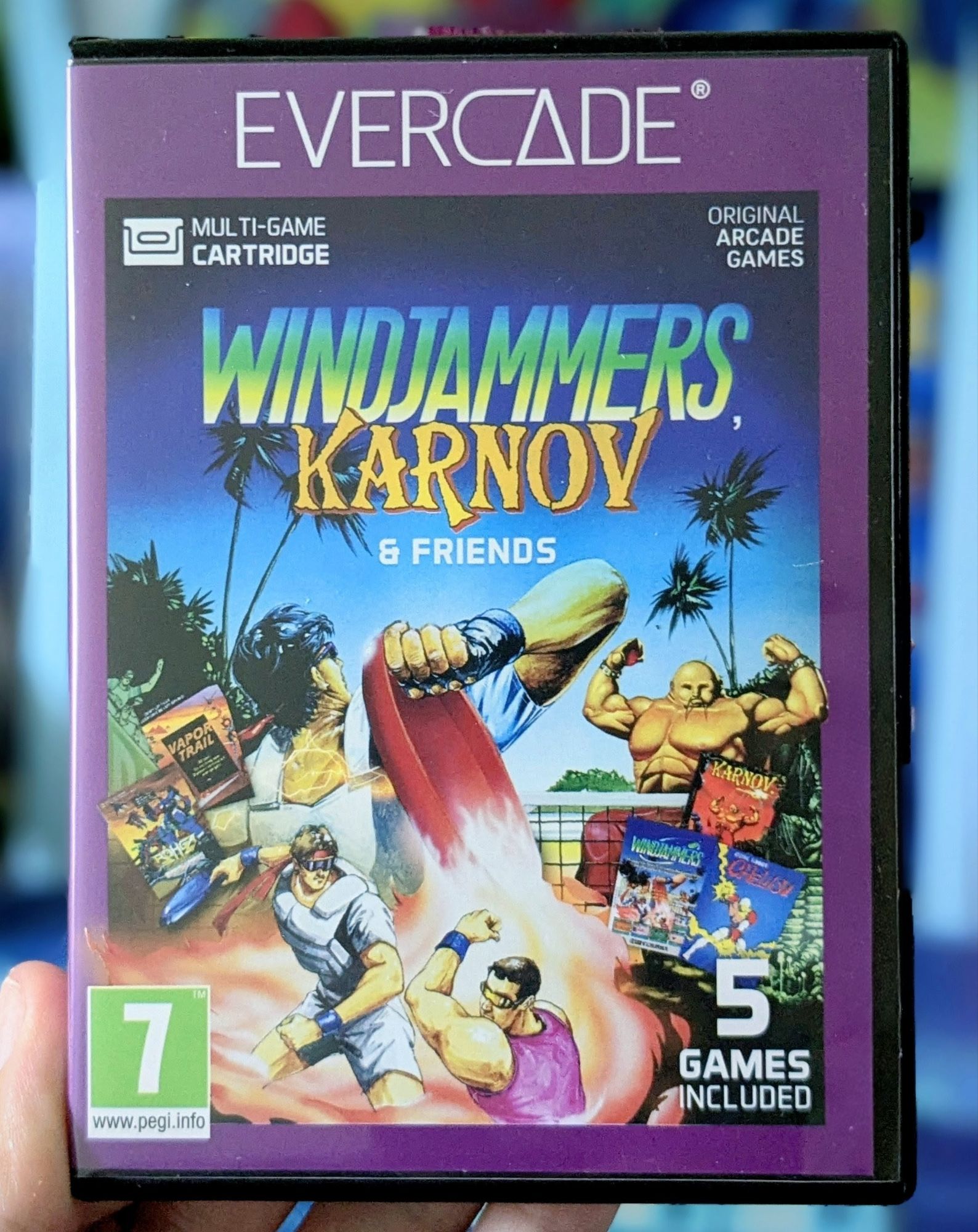 Review: Windjammers, Karnov & Friends (Evercade Arcade Cartridge
